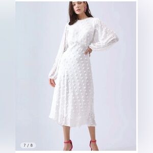 Chicwish White Long Sleeve Dress